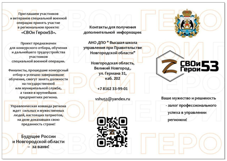 ПРОДОЛЖАЕТСЯ 1 ЭТАП (ЗАОЧНЫЙ) ОТБОРА УЧАСТНИКОВ ДЛЯ ЗАЧИСЛЕНИЯ НА ОБРАЗОВАТЕЛЬНУЮ ПРОГРАММУ ПРИОРИТЕТНОГО РЕГИОНАЛЬНОГО ПРОЕКТА «СВОИ ГЕРОИ 53».. ПРОДОЛЖАЕТСЯ 1 ЭТАП (ЗАОЧНЫЙ) ОТБОРА УЧАСТНИКОВ ДЛЯ ЗАЧИСЛЕНИЯ НА ОБРАЗОВАТЕЛЬНУЮ ПРОГРАММУ ПРИОРИТЕТНОГО РЕГИОНАЛЬНОГО ПРОЕКТА «СВОИ ГЕРОИ 53»..
